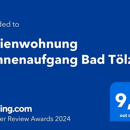 Ferienwohnung Sonnenaufgang Bad Toelz Extérieur photo